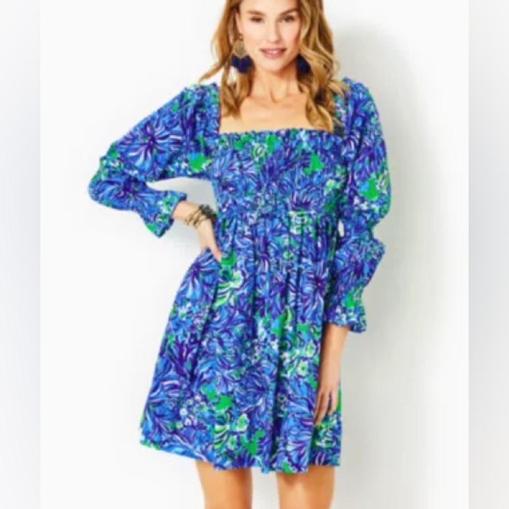 NWT Lilly Pulitzer Beyonca Babydoll Cotton Dress Large